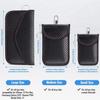 2025 RFID Carbon Fiber Key & Phone Shielding Bag: Anti-Radiation Protection for Cars In Small, Medium, and Large