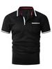 2026 Summer Men's Sports Polo Shirt with Button Pocket