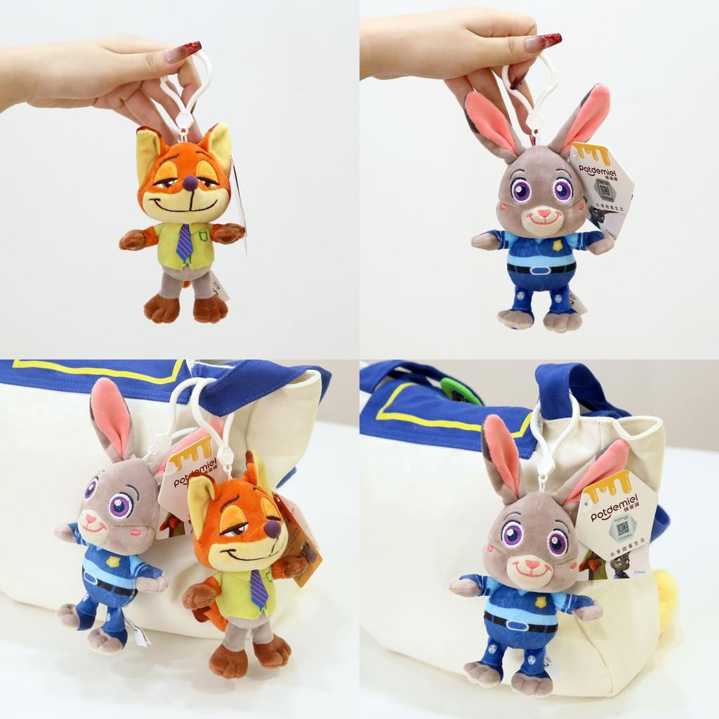 Plyšový přívěsek Zootopia s designem kresleného zvířátka pro dekoraci batohu