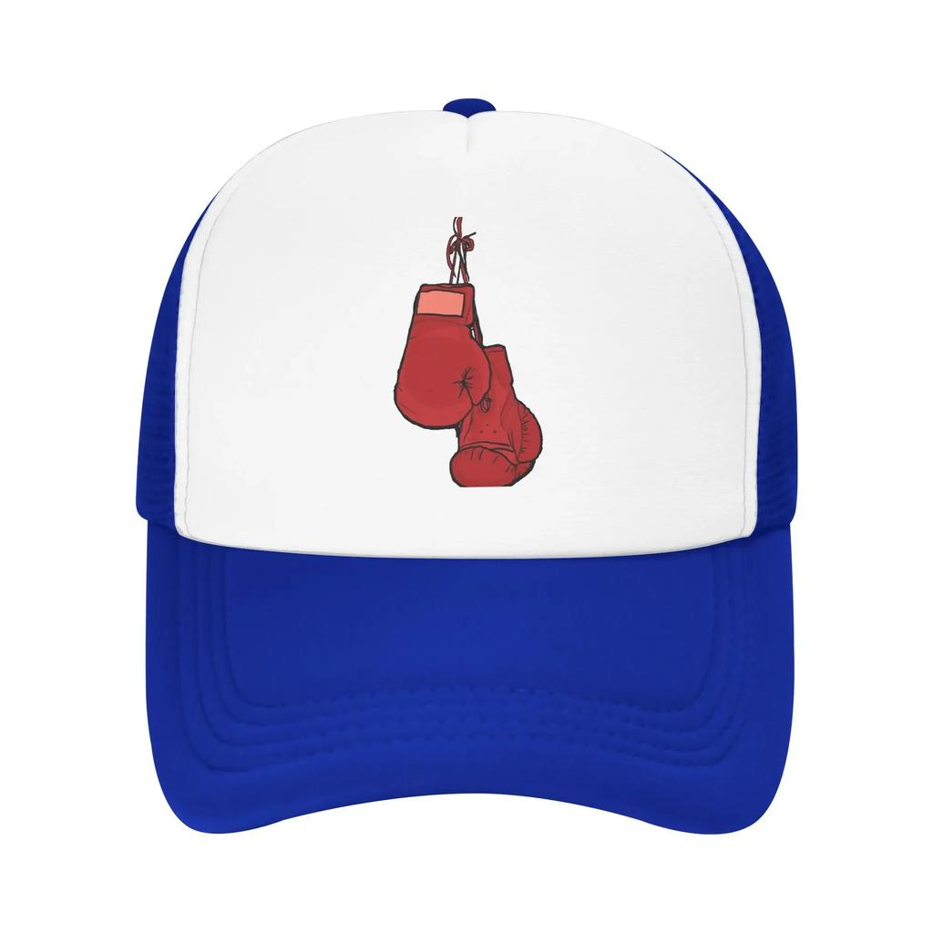Hanging Red Boxing Gloves Merch Mesh Foam Trucker Hat Summer Cooling  Mesh-back Baseball Cap Leisure Adjustbale