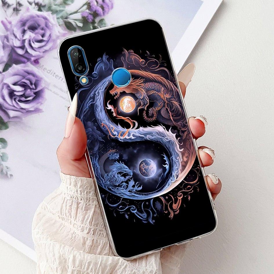 Case For Huawei P20 Lite Cover ANE-LX1 ANE-LX2 ANE-LX3 New Fashion Butterfly Soft Silicon Cover For Huawei P20Lite Nova 3e Funda