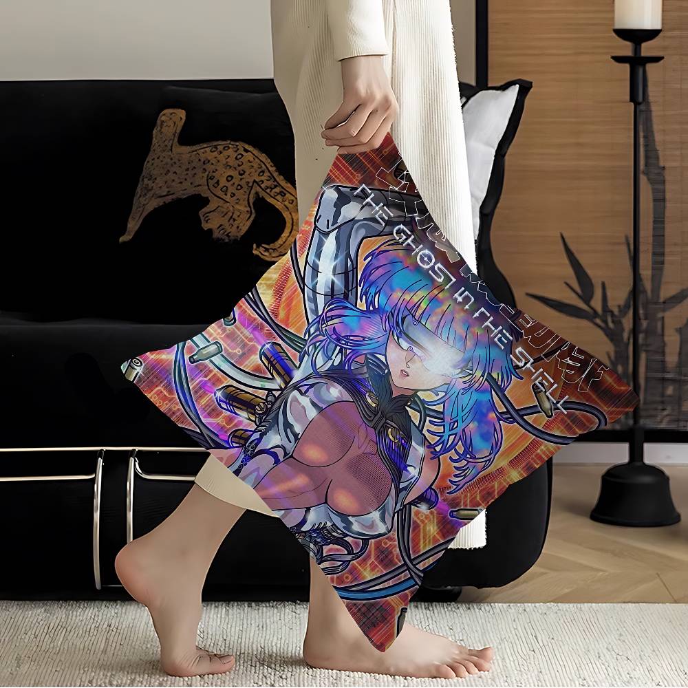 Anime G-Ghost In The Shell Lucky Dragon Pillow Cover Sofa Cushion Cover Home Room Decoration Children Gift