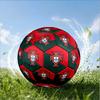 Portuguese Football Federation Crest Size 5 Soccer Ball,Indoor/Outdoor Suitable for Training Matches Tournaments Practice Games Perfect Gift for Fan