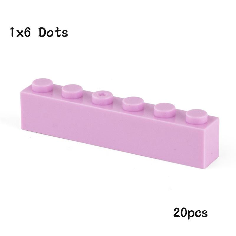 20 Pezzi Pezzi MOC 3009 Mattone 1 x 6 Compatibile Fai da Te Assemblaggio Blocchi da Costruzione Particelle Giocattolo Puzzle Cervello Bambino Regalo di Compleanno