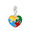 Original Copper Heart-Shaped Flower Butterfly Animal Pendant Rubik'S Cube Bead Fit Diy Exquisite Jewelry Women Gift