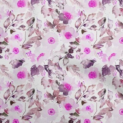 Katoen Flex Fuschiarood Stof Bloemen Naaimateriaal Printstof Per Meter 40 Inch