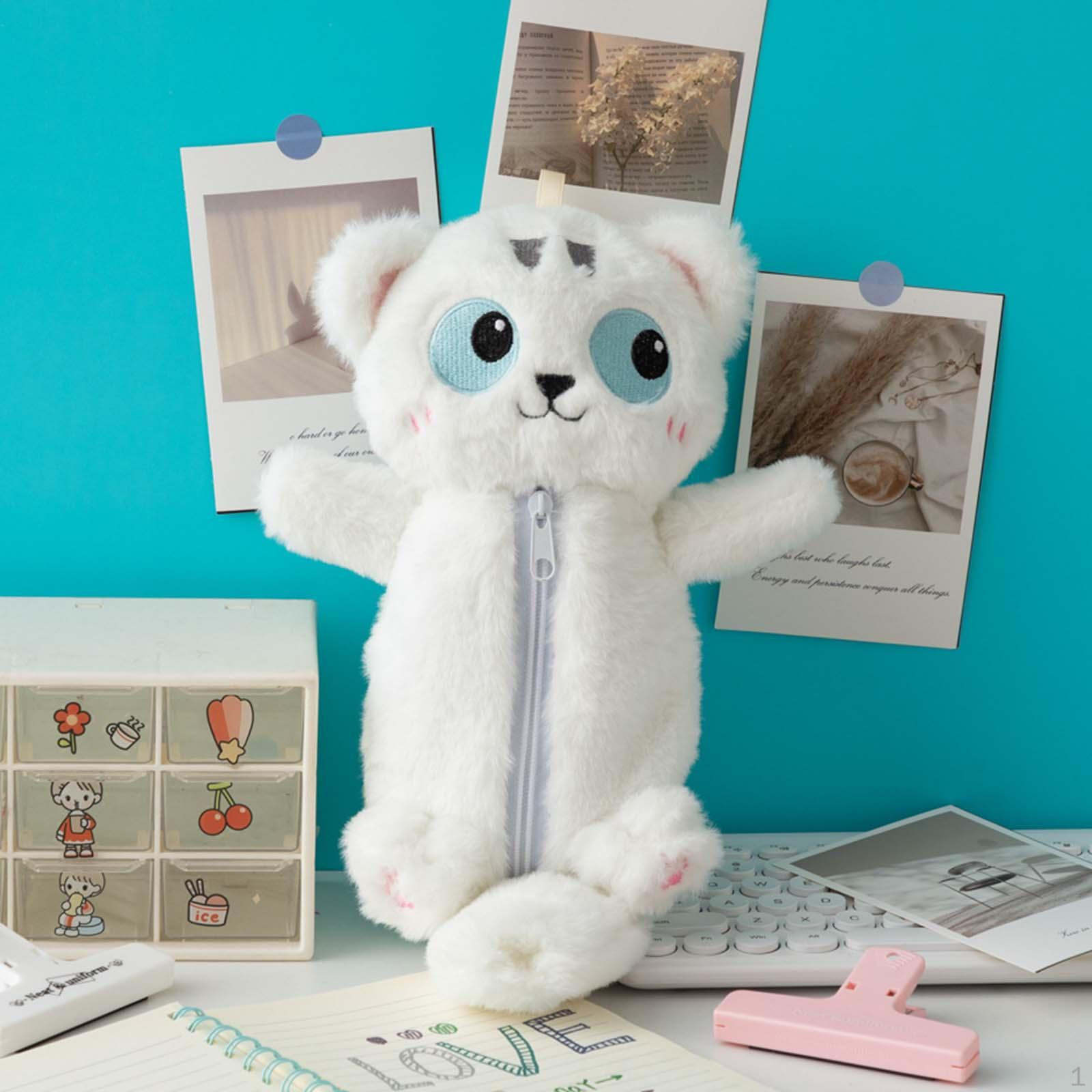 

Animal Pencil Case Pen Bag Multipurpose Soft Stationery Organizer Makeup Pouch for tiger