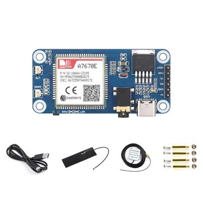 A7670E Expansion Board Cat1/GPRS/GNSS HAT Module Cat1 Networking Communication