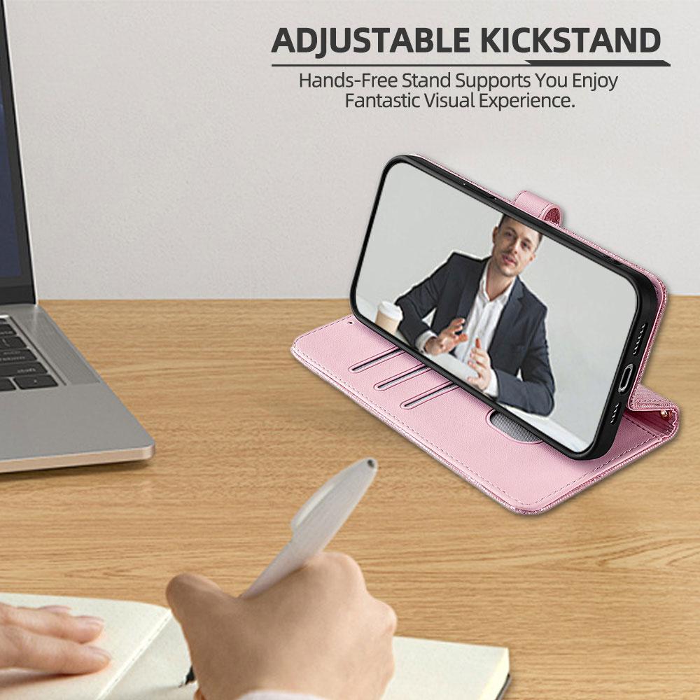 For Xiaomi Redmi 15C 4G (Global) (171mm)/Poco C85 4G (171mm) Case Metal I-Buckle PU Leather Wallet Phone Cover