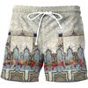 Cartoon Music Colorful Graffiti Beach Shorts Men 3d Print Swim Trunks Summer Surf Board Shorts 80s 90s Street Short Pants