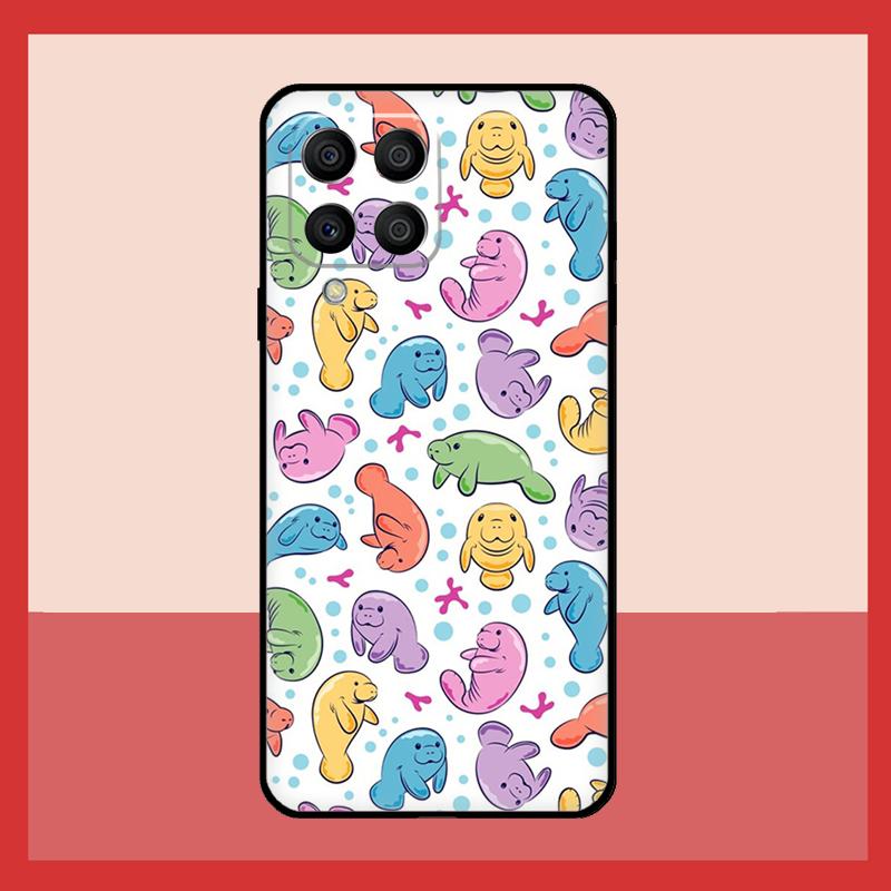 Cute Baby Manatee Case For Samsung Galaxy M31 M21 M13 M33 M53 M15 M35 M55 M16 M36 M56 M12 M32 M52 M14 M34 M54