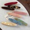 Retro French Temperament Simple Barrettes Color Acetate Oval Hair Clips For Womens Girls Sweet Hairpins Fashion Hair Accessories
