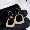 GemChic Women's Earrings Fashionable Ear Stud Needle Embed Zircon Square Exquisite Earrings Birthday Christmas Jewelry Gift