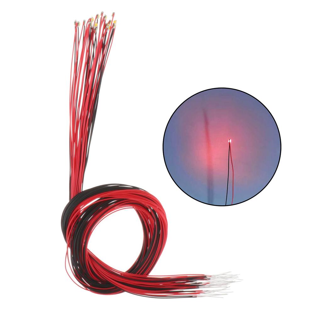 10/20 Stück 0805 Vorverdrahtete SMD LED Leuchtdiode Mikro-Litz Länge 11,8 Zoll Elektronische Komponente Modell Verdrahtete LED-Leuchten
