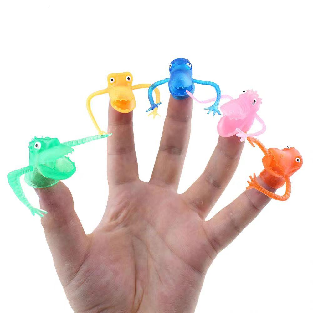 Funny Dinosaur Finger Puppets Birthday Giveaways For Kids Boys Girls Novelty Gifts Weird Stuff Party Favors Classroom Prizes