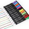 1 Set mit 12 Zeichenmarkern, magnetisches Set, Kreidemarker, Whiteboard, wasserbasierte Farbmarker, trocken abwischbare Marker mit Radiergummi, tragbar