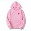 PLAY Kawakyu Embroidery Love Heart Unisex Oversized Hoodie - Autumn/Winter Plus Velvet Sweatshirt
