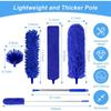 5-in-1 Cleaning Dusting Kit, Dusting Tool with Telescopic Rod, Extendable Up To 100 Inches, Microfiber Duster, Cleaning Duster