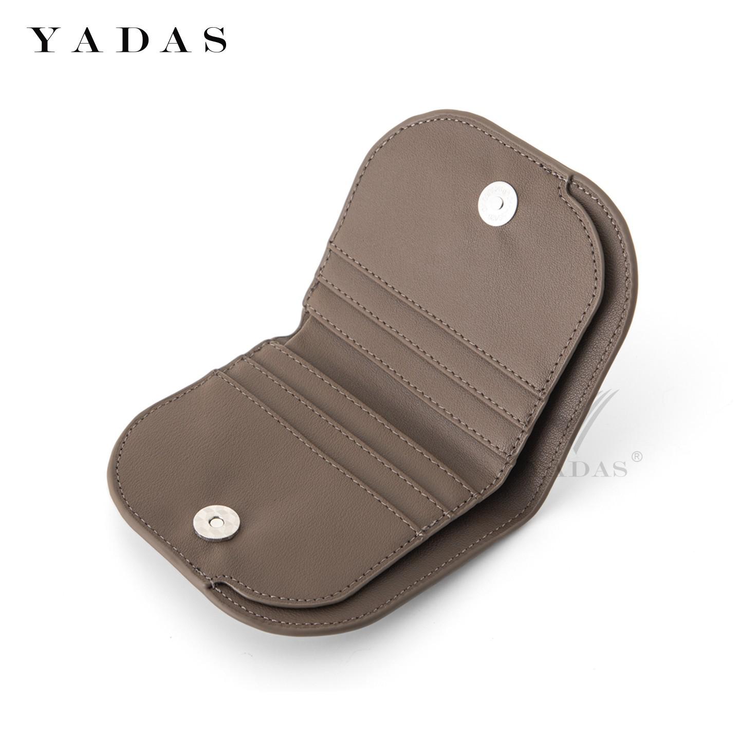 

YADAS Women s Half-Round Folding Wallet with Multi-Card Slots and Coin Snap Closure