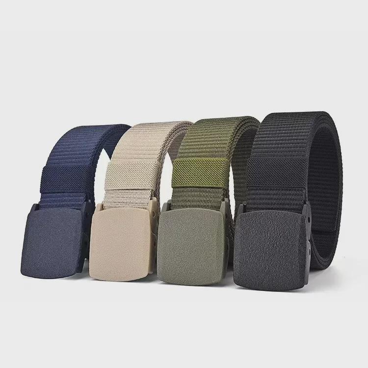 Unisex Durable Nylon Tactical Belts with Snaps – Versatile for Students