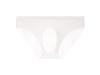 New 3D Convex Threaded Ice Silk Men's Transparent Briefs - Sexy and Trendy One-Piece Design