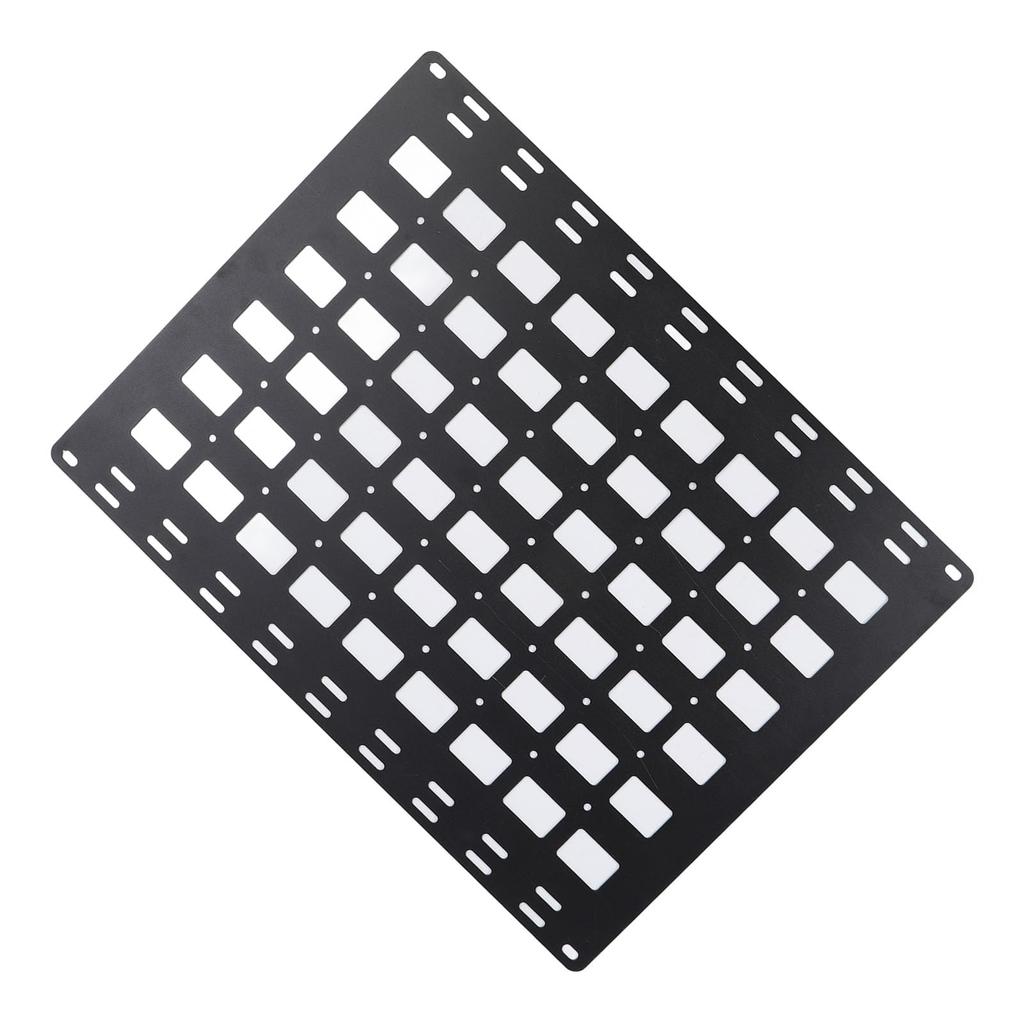 800x600x2mm Truck Bed Panel Fixed Base Stud L Rail Storage Panel Organizer Multi-function