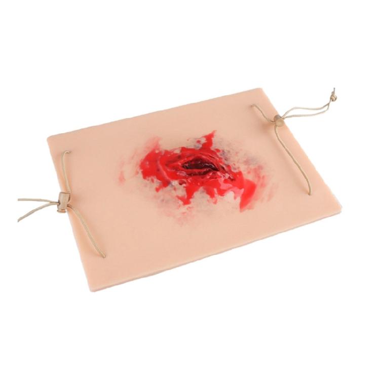 Wearable Trauma Wound Simulation Module Reusable Trauma Wound Skin Module Easy to Clean 1