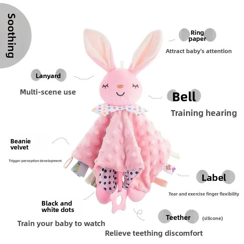 Muslin Baby Comfort Towel Cotton Comforter Blanket Soft Newborn Sleeping Dolls Kids Fashion Sleep Toy Soothe Appease Towel Bibs