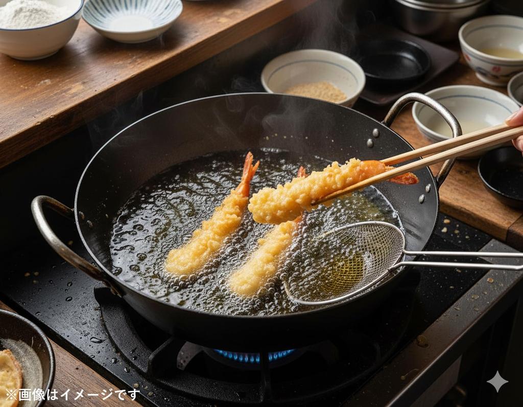 Kanda Tempura Deep Fryer, Iron, 27cm, 3.7L, Made in Japan, 002173, Professional Grade, Commercial Use, Kanda Iron Pot