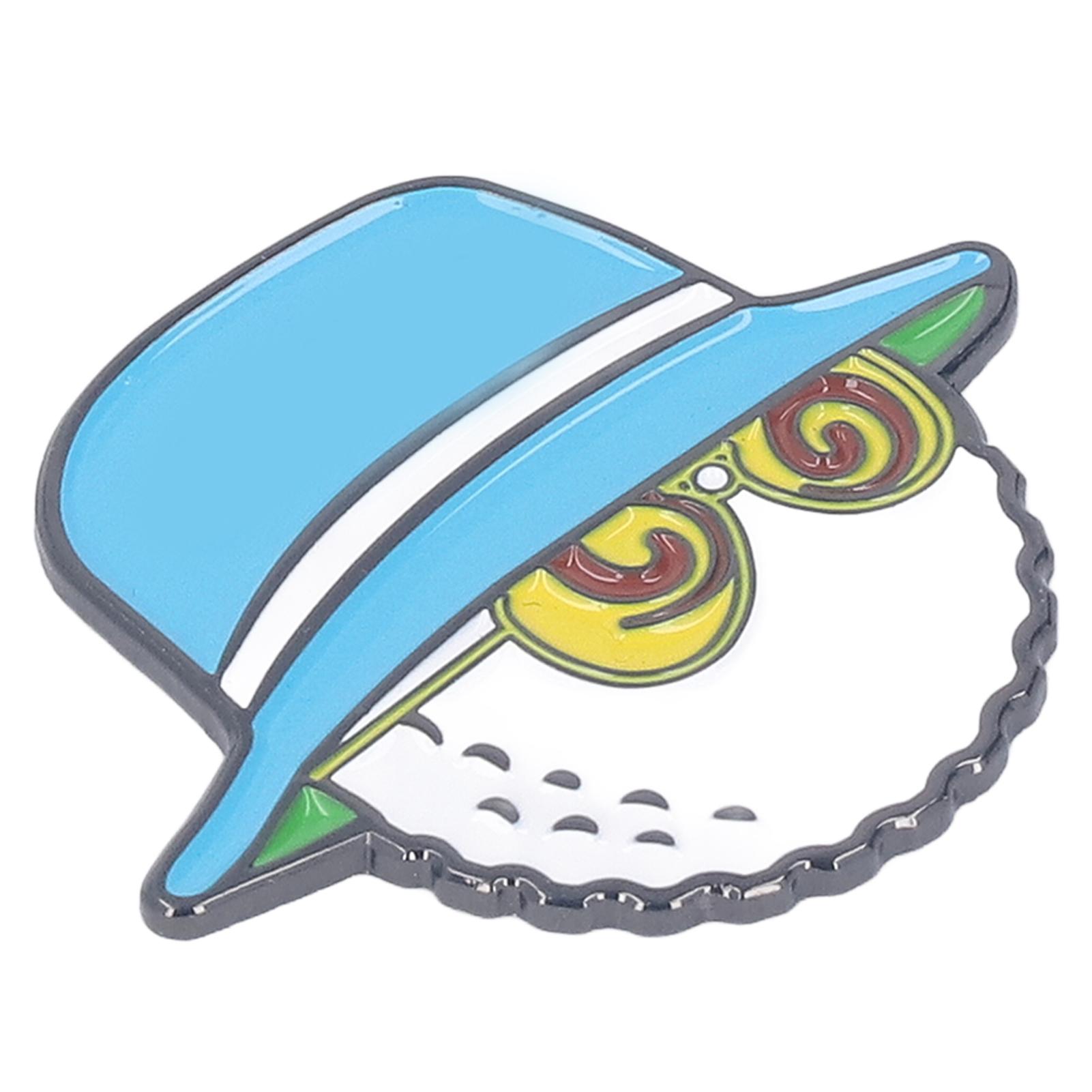 

Golf Ball Marker Hat Clips Lightweight Removable Magnetic Anti Rust Glasses Fisherman Hat Clips for Women Men White Blue синий