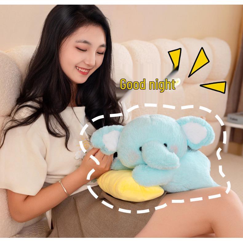 Adorable Jiji Elephant Plush Pillow Doll - Perfect Children's Birthday Gift