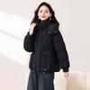 Padded clothes women's short winter hooded padded clothes thickened warm padded jacket