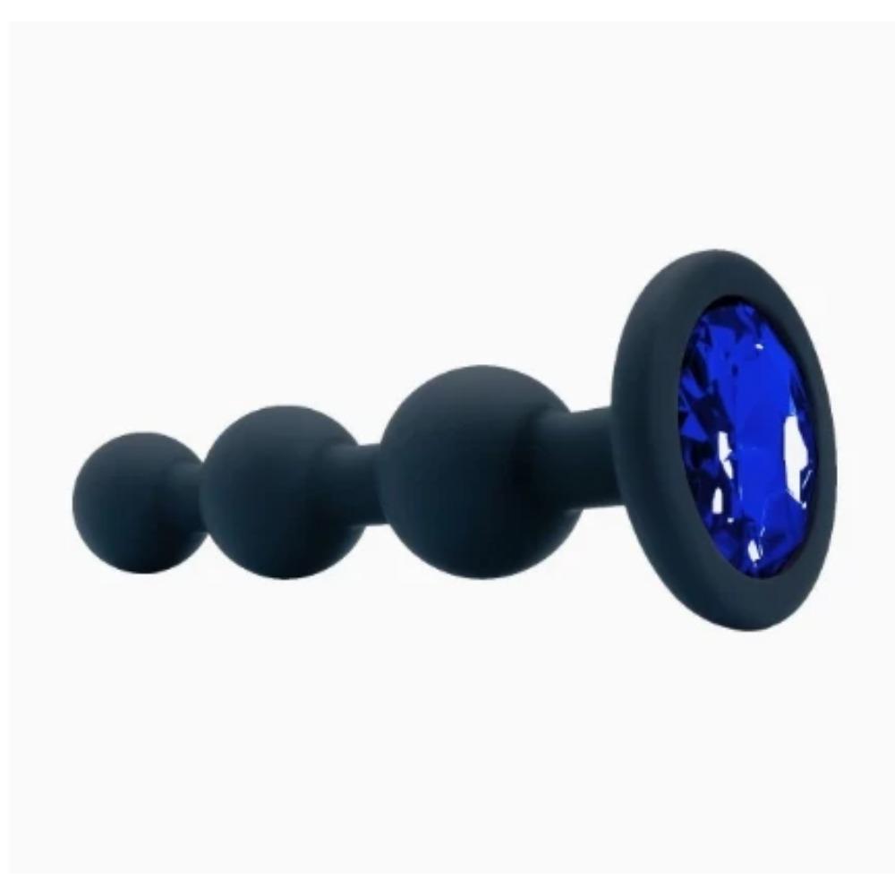 Butt Plug Men Silicone Anal Plug Women Adult Supplies Sex Toy for Couples Female Masturbator with Detachable Acrylic Diamond