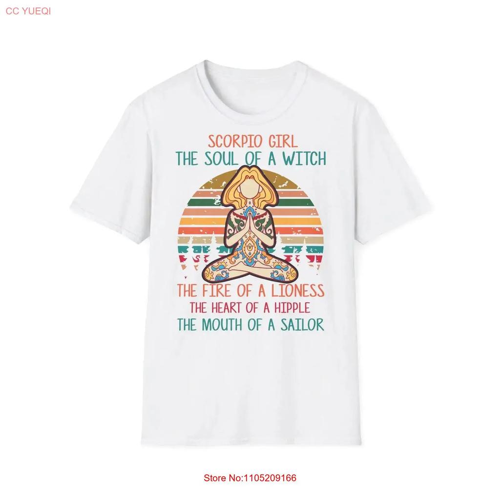 Scorpio Girl T Shirt Bohemian Witchy Zodiac vintage Washed Top For Everyday Wear Stylish Breathable designer clothes Casual