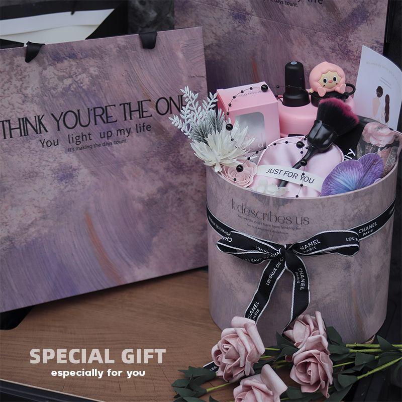 Purple Bridesmaid Gift Set: High-End Hug Bucket Box for Girls