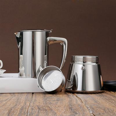 300ml/200ml Espressokocher mit Kaffeekannen-Design Kaffeemaschine Espressokanne Geeignet für Gas-Induktionsherd Greca