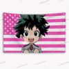 My HHero Academias Bakugou Katsuki American Flag Banner Tapestry Funny Flags for room Tapestry Outdoor Decors Garage Decoration