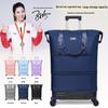 2025 Stylish Waterproof Travel Bag with Trolley, Universal Wheels, Minimalist Design, and Hand-Carry Option