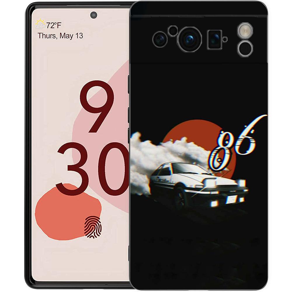 Anime Initial D AE86 Phone Case Cover for Google Pixel 8 7 6 7A 6A Pro 5G Shockproof Silicone Soft 9 Pro XL 8 Pro 5G Shell Capas