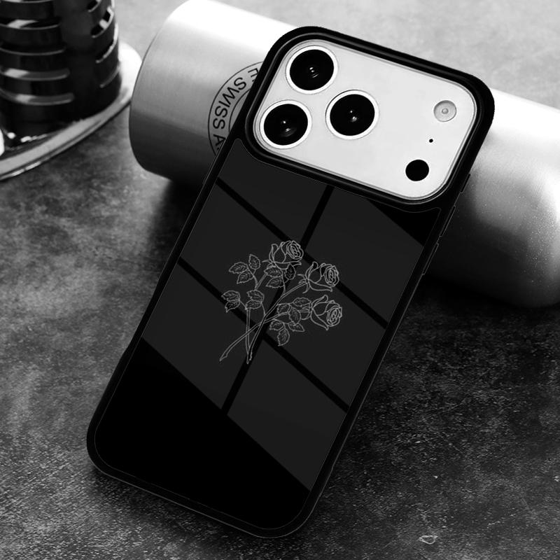 Minimal Aesthetics Flowers Phone Case for iPhone 17 16 15 Pro Max Air 14 13 12 11 Plus Shockproof Capa Cover