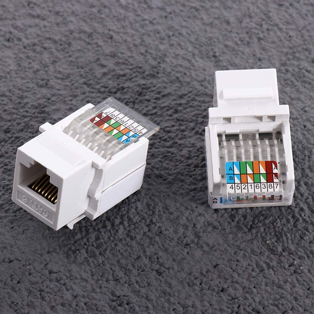 Plug Werkzeugloser Netzwerkadapter Ethernet-Adapter RJ45-Anschluss Netzwerkbuchse Netzwerkmodul CAT6