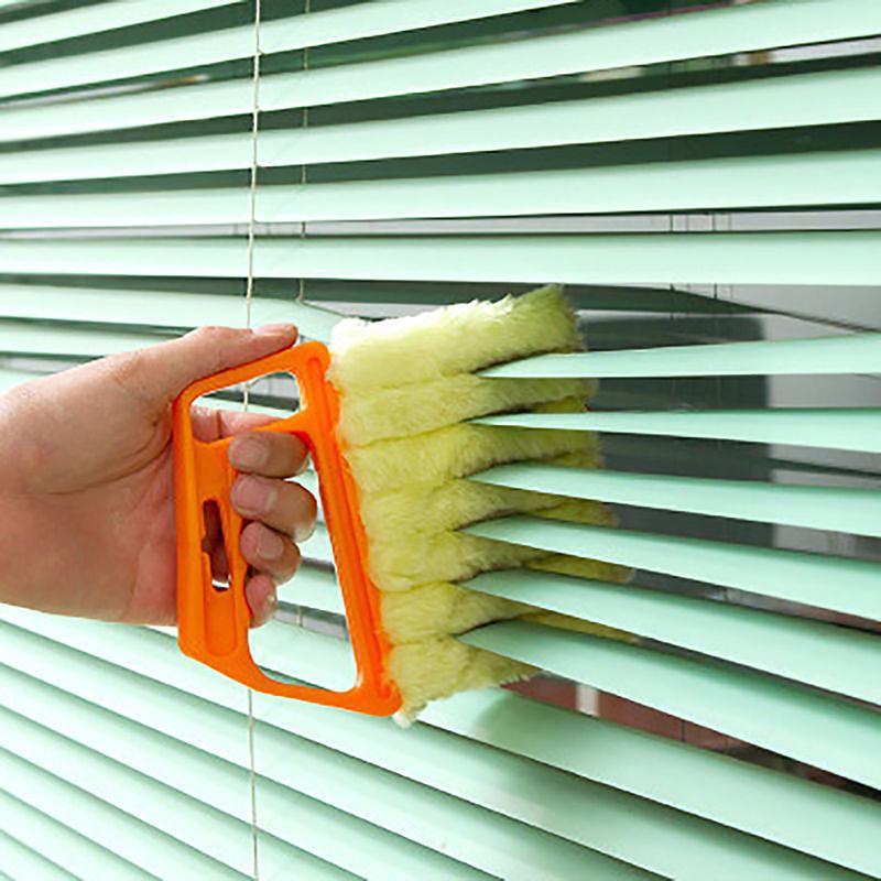 Window Cleaning Brush Microfiber Air Conditioner Cleaning Duster Cleaner Wash Venetian Blind Blade Cleaning Cloth Kitchen Tool