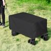 Folding Wagon Cover for Garden Wagon, D22 x W38 x H20, High Density Waterproof,Utility Wagon Cart Cover only Black