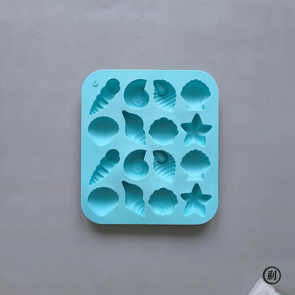 Čokoládová silikonová forma mušle mořský živočich tvar bonbony pudink dort dekorace forma 3D 16-dutá