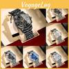 Swiss Mens Watch With Luminous Dial Moon Phase Chronograph For Sports And Casual Wear