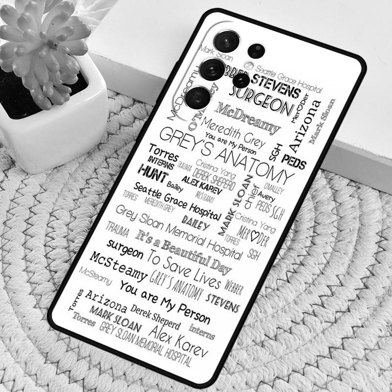 Coque Capa GREYS ANATOMY Phone Case for Samsung Galaxy note 10 pro S26 Ultra S23 S24 FE S25 S21 S22 PLUS shockproof Cove