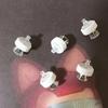200/500Pcs 12mm Ear Studs Foam Shockproof Anti-Push Pads Earrings Card Protective Mat for DIY Earring Making Accessory