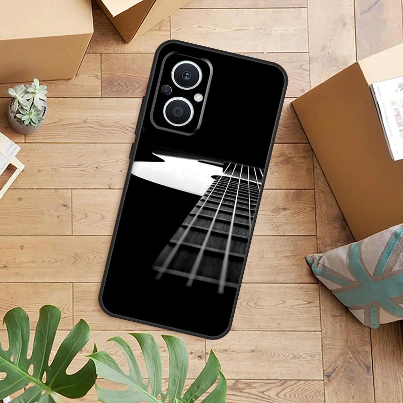 

Vintage Music Guitars Phone Case For OPPO Reno 14 13 11 12 F 10 Pro 8T 7 8 Lite OPPO Find X8 X6 X5 X9 Pro Cover OPPO Reno11 Pro