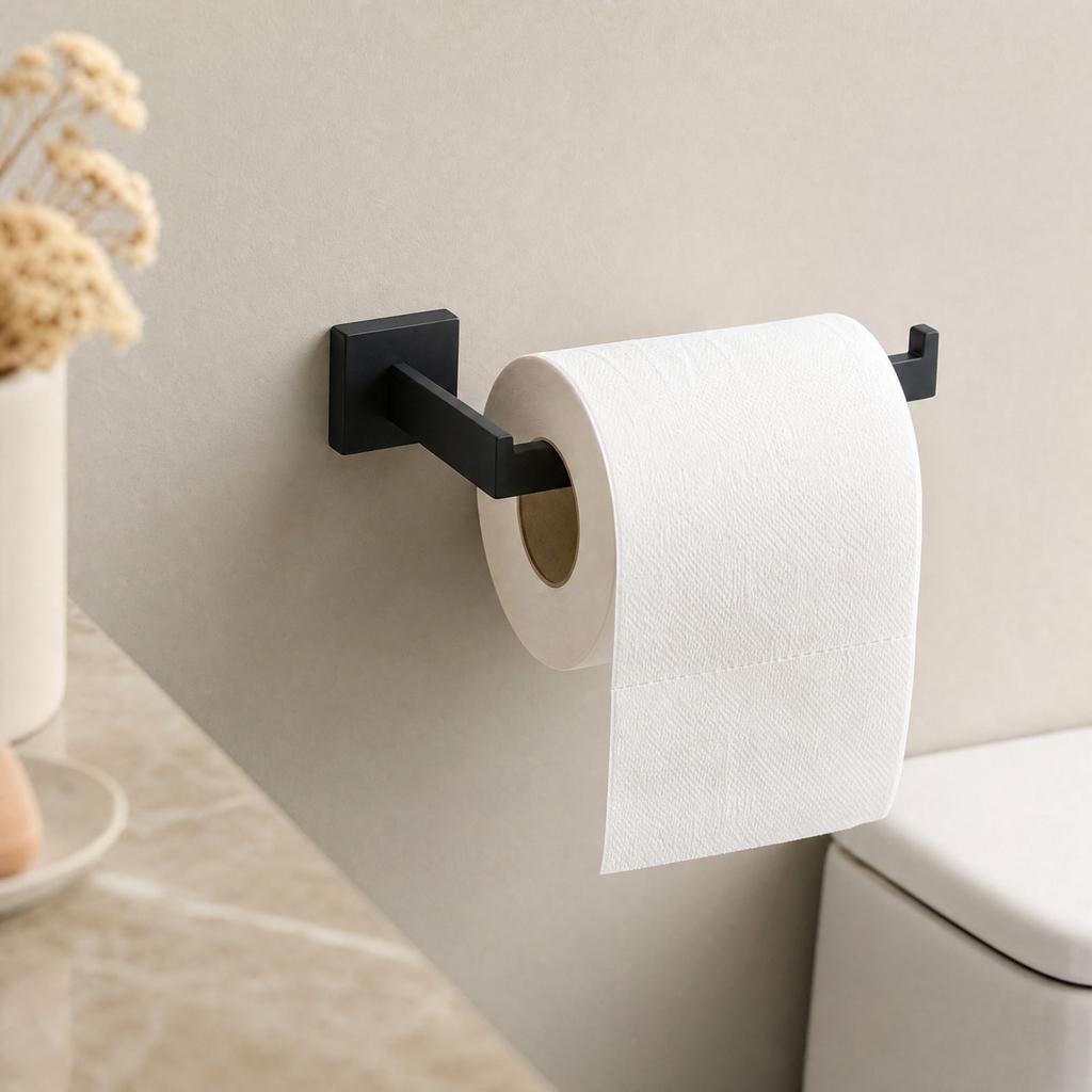 Stainless Long Towel Holder, Square Tube Toilet Stand for Bathroom