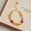 Pastoral Retro Colorful Flower Clavicle Necklace - 2026 Light Luxury Women's High-End Bracelet Necklace